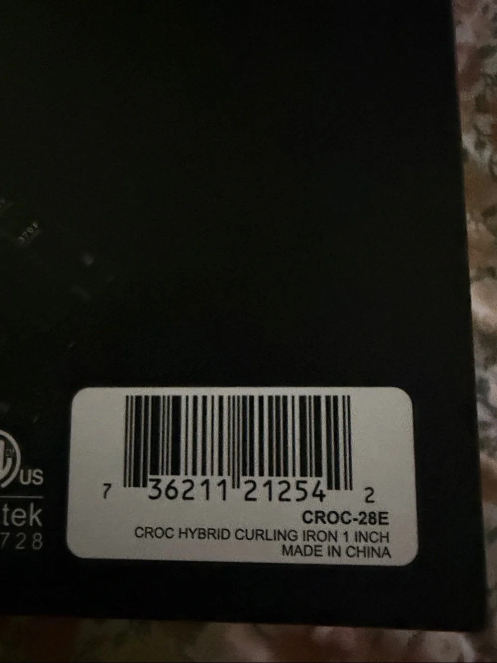 CROC new in box hybrid curling  Iron 1